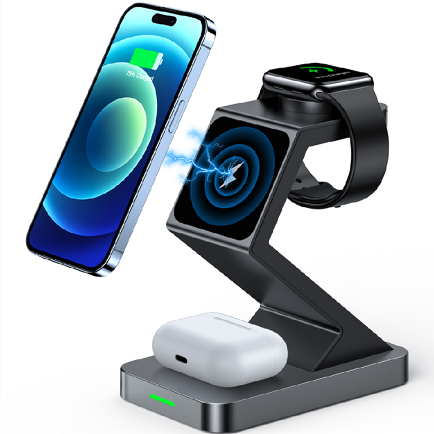 3 in 1 wireless charger tough design